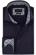 Cavallaro Napoli overhemd slim fit navy katoen