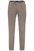 Chino Gardeur Sonny Slim Fit bruin beige geruit