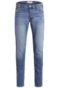 Jack & Jones pantalon blauw effen denim, katoen Plus Size