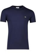 Regular Fit t-shirt Lacoste donkerblauw effen ronde hals