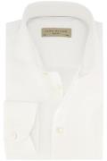 Witte John Miller overhemd Slim Fit mouwlengte 7 katoen