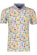 Eden Valley wit poloshirt met print wijde fit katoen