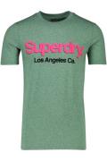 Superdry groen ronde hals t-shirt katoen opdruk