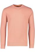 Boss Westart sweater ronde hals roze katoen