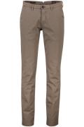 Slim fit Subway Gardeur chino katoen donkerbruin