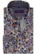 Casa Moda overhemd casual fit mouwlengte 7 blauw geprint katoen