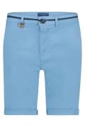 katoenen A Fish Named Fred korte broek blauw slim fit