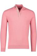 Portofino half zip trui roze katoen