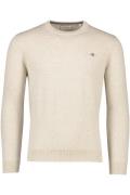 Gant trui ronde hals beige katoen