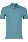 Katoenen Lacoste polo normale fit effen blauw