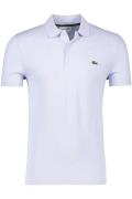 Katoenen Lacoste polo normale fit lichtblauw