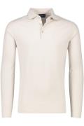 Cavallaro polo slim fit beige effen