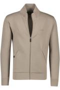 Hugo Boss vest bruin rits effen