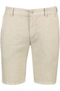 Linnen Brax korte broek beige normale fit