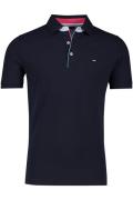 Katoenen Portofino polo normale fit donkerblauw