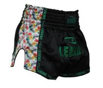 Legend Sports Kickboks broekje meisjes/dames flower power satijn