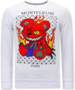 Montfleuri Sweater met print monster teddy bear