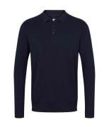 Kronstadt Ks3876 lamon cashmere polo knit navy