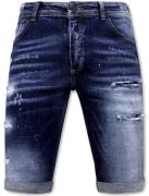 Local Fanatic Stretch short h paint splash slim fit