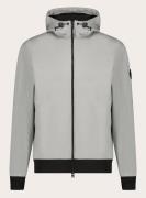 Woolrich Soft shell fz hoodie jacket lunar rock