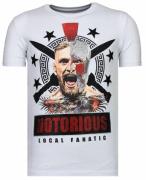 Local Fanatic Conor notorious warrior rhinestone t-shirt