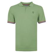 Q1905 Polo shirt bloemendaal grijsgroen