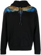 Marcelo Burlon Lunar wings regular hoodie light blue