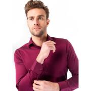 WBLifestyle WB Overhemd heren slim fit introvert bordeaux