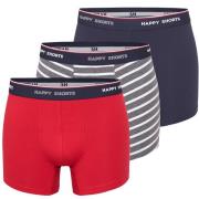 Happy Shorts 3-pack boxershorts heren maritim gestreept