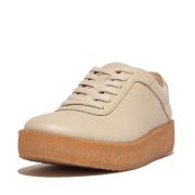 FitFlop Rally tumbled-leather crepe sneakers