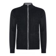 Cappuccino Italia Cable cardigan navy