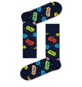 Happy Socks Donkerblauwe star wars-logo sokken printjes unisex