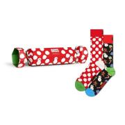 Happy Socks Dames / heren sokken big dot snowman giftbox kerstsokken 2...