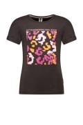 B.Nosy Meisjes t-shirt print artwork panter anthracite