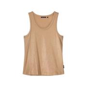 Summum 3s4873-5138 724 rib tanktop cotton rib desert