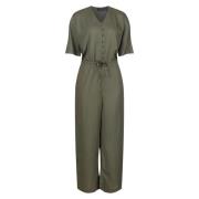 Regatta Dames streap lichtgewicht knoop front jumpsuit met korte mouwe...