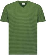 No Excess T-shirt korte mouw ronde hals met streep green