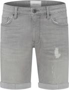 Pure Path The steve skinny fit shorts denim light grey