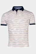 Baileys Polo korte mouw poloshirt space dye stripe 415203/31