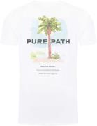 Pure Path Palm tree t-shirt white