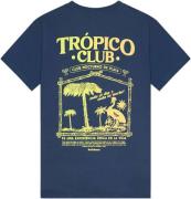 Kultivate T-shirt tropico dark denim blue