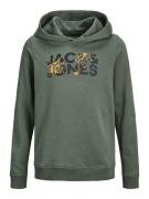 Jack & Jones Jjstyd corp splash sweat hood ln jn