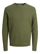 Jack & Jones Jcosustain knit crew neck army