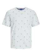 Jack & Jones Jorpalm aop tee ss crew neck dut mint