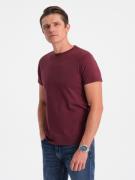 Ombre T-shirt heren bordeaux karite