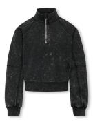 Only Kogdonna ls half zip washed swt -