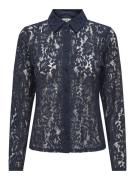 Jacqueline de Yong Jdyjulia ls lace shirt jrs navy