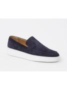 Giorgio 13781 Aster blauwe suede instapper met witte zool