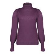 Geisha 44566-14 330 pullover col pleated shoulders mauve