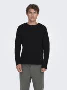 Only & Sons Onseric reg 12 struc crew knit noos